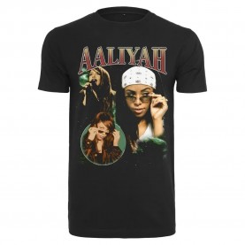 тениска,дамски,тениски,mister,tee,aaliyah,retro,short,sleeve,t,shirt,black,(black)