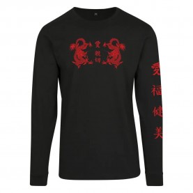 тениска,дамски,тениски,mister,tee,chinee,letter,longleeve,long,sleeve,t,shirt,black,(black)