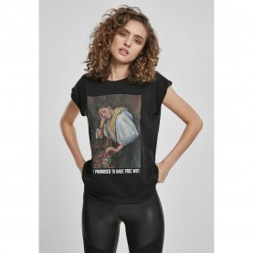 тениска,дамски,тениски,mister,tee,no,wifi,short,sleeve,t,shirt,black,(black)