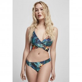 дамски,бански,костюми,urban,classics,draped,pattern,bikini,black,(black)