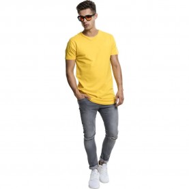 Тениска Urban classics Shaped Long T-shirt - Yellow (jaune) тениска,мъжки,тениски,urban,classics,shaped,long,t,shirt,yellow,(jaune)