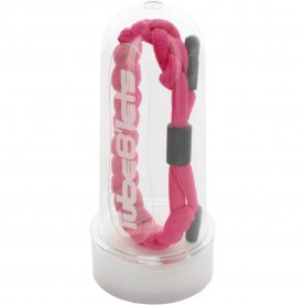 бижутерия,tubelaces,bracelet,rose,fluo,noir,(pink)