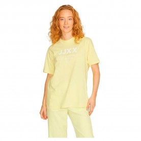 Тениска Jack & jones Bea Relaxed Vint JJXX short sleeve T-shirt - Yellow (Elfin Yellow / Detail Bright White Print Cali 1) тениска,дамски,тениски,jack,&,jones,bea,relaxed,vint,jjxx,short,sleeve,t,shirt,yellow,(elfin,yellow,detail,bright,white,print,ca