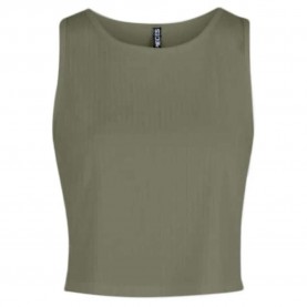потник,дамски,топове,pieces,kylie,crop,sleeveless,top,deep,lichen,green,(green)
