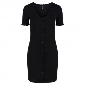 рокля,дамски,поли,и,рокли,pieces,nukisa,short,sleeve,dress,black,(black)