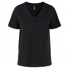 тениска,дамски,тениски,pieces,ria,short,sleeve,v,neck,t,shirt,black,(black)