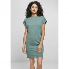тениска,дамски,поли,и,рокли,urban,classics,t,shirt,cut,on,dress,vert,(green)