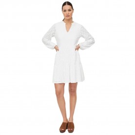 рокля,дамски,поли,и,рокли,vila,kawa,long,sleeve,dress,white
