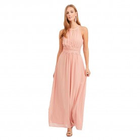 рокля,дамски,поли,и,рокли,vila,milina,halter,maxi,sleveless,long,dress,pink