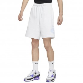 Къси панталони Nike Sportswear Swoosh League French Terry shorts - White (Birch Heather / Light Marine) къси,панталони,мъжки,панталони,nike,sportswear,swoosh,league,french,terry,shorts,white,(birch,heather,light,marine)