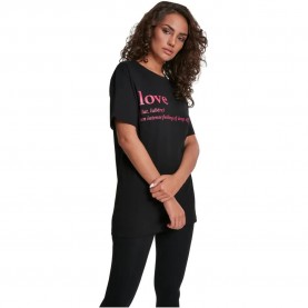 тениска,дамски,тениски,mister,tee,love,definition,short,sleeve,t,shirt,black,(black)