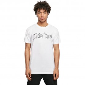тениска,мъжки,тениски,mister,tee,new,york,wording,short,sleeve,t,shirt,white