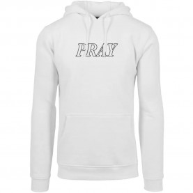 Суичър Mister tee Pray Hands hoodie - White (White) суичър,мъжки,пуловери,mister,tee,pray,hands,hoodie,white,(white)