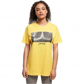 тениска,дамски,тениски,mister,tee,pray,short,sleeve,t,shirt,taxi,yellow,(yellow)