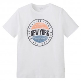 тениска,детски,тениски,tom,tailor,printed,short,sleeve,t,shirt,white