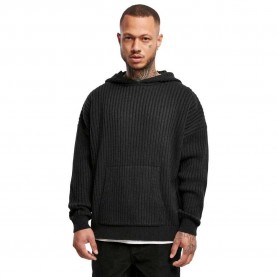 суичър,мъжки,пуловери,urban,classics,knitted,hoodie,black