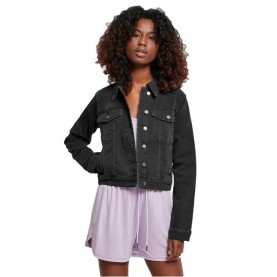 яке,дамски,якета,и,палта,urban,classics,organic,denim,jacket,black,washed,(black)