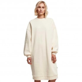 Рокля Urban classics Organic Oversized long sleeve midi dress - Beige (White Sand) рокля,дамски,поли,и,рокли,urban,classics,organic,oversized,long,sleeve,midi,dress,beige,(white,sand)