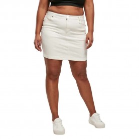 Пола Urban classics Organic Stretch high waist short skirt - White (Off White Raw) пола,дамски,поли,и,рокли,urban,classics,organic,stretch,high,waist,short,skirt,white,(off,white,raw)