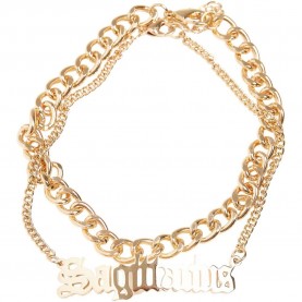 бижутерия,urban,classics,zodiac,anklet,golden,(sagittarius)