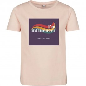 тениска,детски,тениски,mister,tee,i´m,influencer,short,sleeve,t,shirt,pink,(pink)