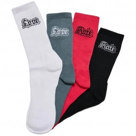 чорапи,мъжки,чорапи,mister,tee,love,hate,long,socks,4,pairs,multicolor,(multicolor)