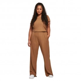 гащеризон,дамски,гащеризони,urban,classics,wide,jumpsuit,brown
