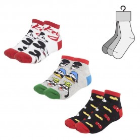 Чорапи Disney Mickey short socks 3 pairs - Multicolor (Multicolor) чорапи,мъжки,чорапи,дамски,чорапи,disney,mickey,short,socks,3,pairs,multicolor,(multicolor)