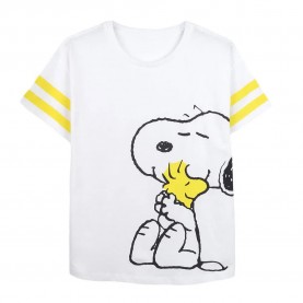 тениска,дамски,тениски,cerdá,snoopy,short,sleeve,t,shirt,white,(white)
