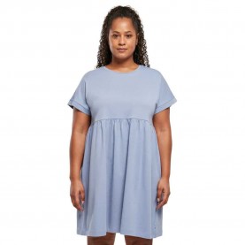 рокля,дамски,поли,и,рокли,urban,classics,organic,empire,valance,short,sleeve,dress,viola,blue,(blue)
