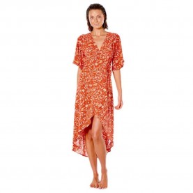 рокля,дамски,поли,и,рокли,rip,curl,lunar,tides,wrap,short,sleeve,dress,red,(red)