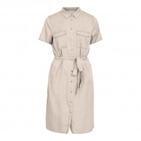 рокля,дамски,поли,и,рокли,vila,bista,short,sleeve,midi,dress,beige