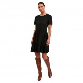 рокля,дамски,поли,и,рокли,vila,paya,short,sleeve,short,dress,black,(black)