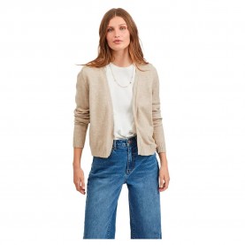 жилетка,дамски,пуловери,дамски,плетени,дрехи,vila,ril,cardigan,green,(natural,melange)