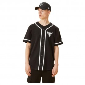 тениска,мъжки,тениски,new,era,distressed,logo,button,up,chicago,bulls,short,sleeve,t,shirt,black