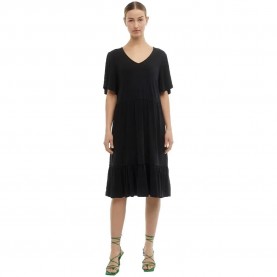 рокля,дамски,поли,и,рокли,object,janne,short,sleeve,short,dress,black,(black)
