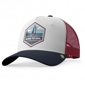 шапка,всички,шапки,the,indian,face,born,to,sail,trucker,cap,white,(white)