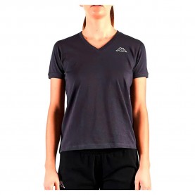 тениска,дамски,тениски,kappa,logo,cabou,short,sleeve,v,neck,t,shirt,blue,maritime,(blue)