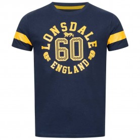 тениска,мъжки,тениски,lonsdale,askerswell,short,sleeve,t,shirt,navy,yellow,(blue)