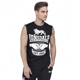 тениска,мъжки,тениски,lonsdale,cleator,sleeveless,t,shirt,black