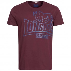 тениска,мъжки,тениски,lonsdale,langsett,short,sleeve,t,shirt,vintage,oxblood,(red)