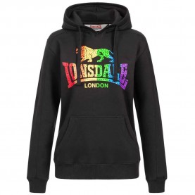 суичър,дамски,блузи,lonsdale,ramelton,hoodie,black,(black,rainbow)