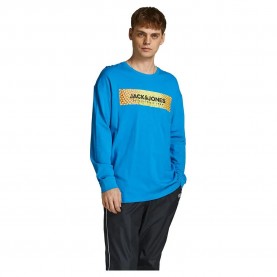 тениска,мъжки,тениски,jack,&,jones,you,long,sleeve,t,shirt,blue,(blithe,loose,fitting,fit)