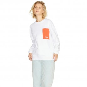 блуза,дамски,блузи,jack,&,jones,avery,relaxed,jjxx,sweatshirt,bright,white,print,red,orange,square,(white)