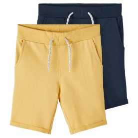 къси,панталони,детски,панталони,name,it,vermo,sweat,shorts,2,units,yellow,blue,(ochre,pack,packed,with,dark,sapphire)