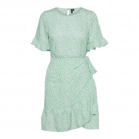 рокля,дамски,поли,и,рокли,vero,moda,henna,2,4,short,sleeve,short,dress,pastel,green,aop,mini,henna,vic,(orange)