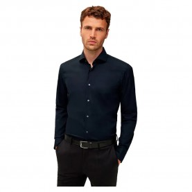 риза,с,дълъг,ръкав,мъжки,ризи,boss,hank,spread,long,sleeve,shirt,black,(black)