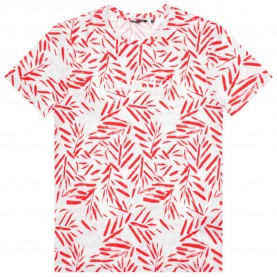 тениска,мъжки,тениски,antony,morato,mmks02144,fa140230,5086,slim,fit,short,sleeve,t,shirt,white,(red)