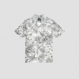риза,с,къс,ръкав,мъжки,ризи,antony,morato,mmss00171,fa430513,1011,honolulu,straight,fit,short,sleeve,shirt,white,(white)