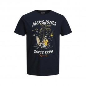 тениска,детски,тениски,jack,&,jones,venice,bones,short,sleeve,t,shirt,black,(navy,blazer)